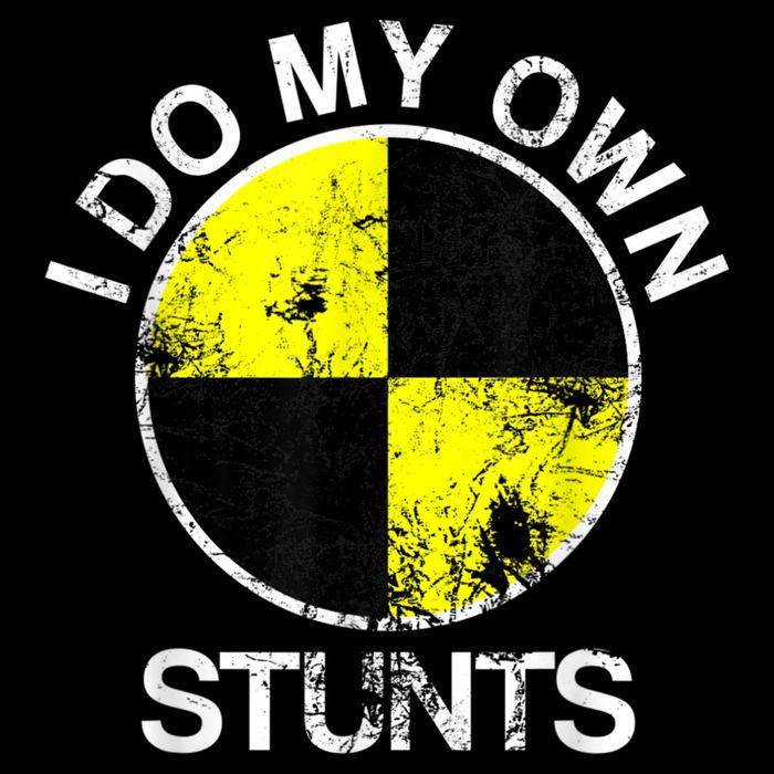Funny Crash Test Dummy I Do My Own Stunts 16oz Travel Tumbler