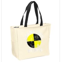 Funny Crash Test Dummy I Do My Own Stunts Zip Tote Bag