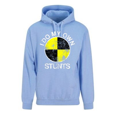 Funny Crash Test Dummy I Do My Own Stunts Unisex Surf Hoodie