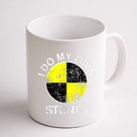 Funny Crash Test Dummy I Do My Own Stunts Coffee Mug