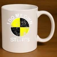 Funny Crash Test Dummy I Do My Own Stunts 11oz C Handle Ceramic Mug