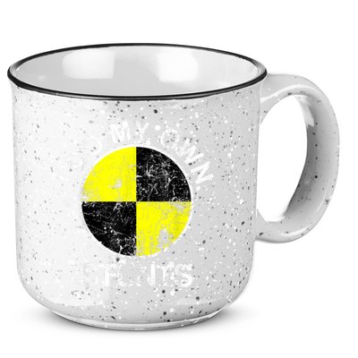 Funny Crash Test Dummy I Do My Own Stunts 15oz Campfire Ceramic Mug