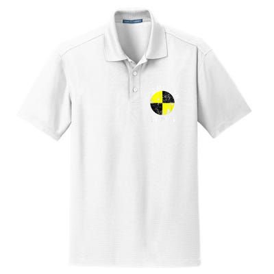 Funny Crash Test Dummy I Do My Own Stunts Dry Zone Grid Polo