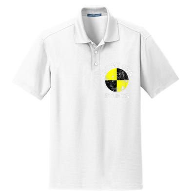 Funny Crash Test Dummy I Do My Own Stunts Dry Zone Grid Polo