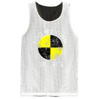 Funny Crash Test Dummy I Do My Own Stunts Mesh Reversible Basketball Jersey Tank