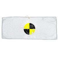 Funny Crash Test Dummy I Do My Own Stunts Large Microfiber Waffle Golf Towel