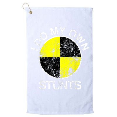 Funny Crash Test Dummy I Do My Own Stunts Golf Towel