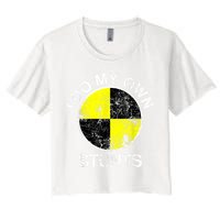 Funny Crash Test Dummy I Do My Own Stunts Crop Top