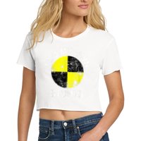 Funny Crash Test Dummy I Do My Own Stunts Crop Top