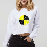 Funny Crash Test Dummy I Do My Own Stunts Cropped Pullover Crew