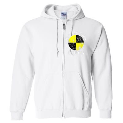 Funny Crash Test Dummy I Do My Own Stunts Full Zip Hoodie