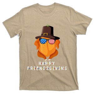 Funny Cute Turkey Friends Happy Friendsgiving Thanksgiving T-Shirt