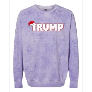 Funny Christmas Trump Colorblast Crewneck Sweatshirt