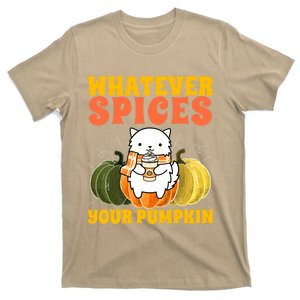 Funny Cute Thanksgiving Whatever Spices Your Pumpkin Autumn T-Shirt