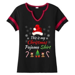 Funny Christmas This Is My Christmas Pajama Christmas Sweater Funny Xmas Gift Ladies Halftime Notch Neck Tee