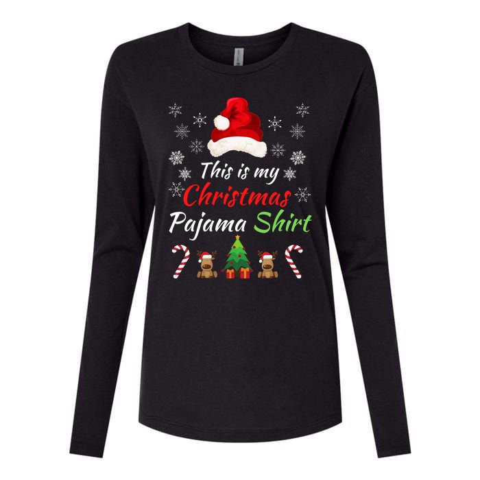 Funny Christmas This Is My Christmas Pajama Christmas Sweater Funny Xmas Gift Womens Cotton Relaxed Long Sleeve T-Shirt