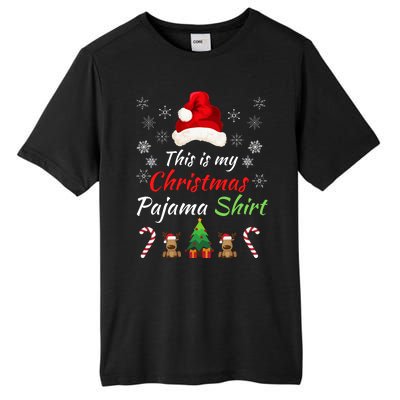 Funny Christmas This Is My Christmas Pajama Christmas Sweater Funny Xmas Gift Tall Fusion ChromaSoft Performance T-Shirt