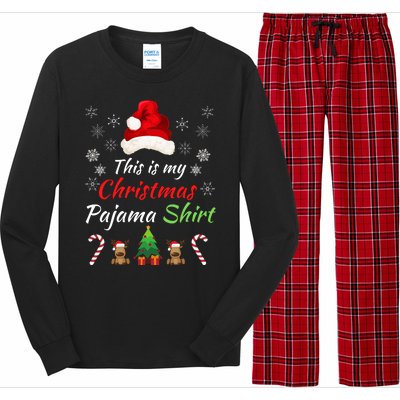 Funny Christmas This Is My Christmas Pajama Christmas Sweater Funny Xmas Gift Long Sleeve Pajama Set