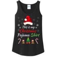 Funny Christmas This Is My Christmas Pajama Christmas Sweater Funny Xmas Gift Ladies Essential Tank