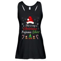 Funny Christmas This Is My Christmas Pajama Christmas Sweater Funny Xmas Gift Ladies Essential Flowy Tank