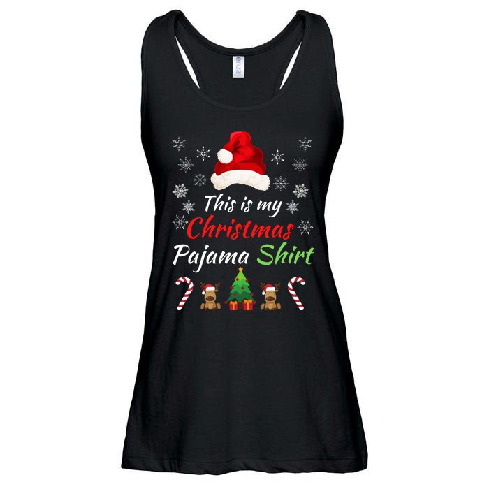 Funny Christmas This Is My Christmas Pajama Christmas Sweater Funny Xmas Gift Ladies Essential Flowy Tank