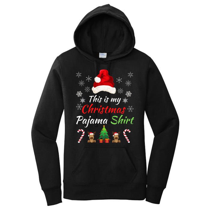 Funny Christmas This Is My Christmas Pajama Christmas Sweater Funny Xmas Gift Women's Pullover Hoodie