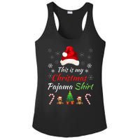 Funny Christmas This Is My Christmas Pajama Christmas Sweater Funny Xmas Gift Ladies PosiCharge Competitor Racerback Tank