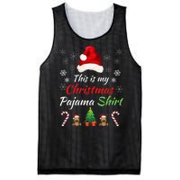 Funny Christmas This Is My Christmas Pajama Christmas Sweater Funny Xmas Gift Mesh Reversible Basketball Jersey Tank