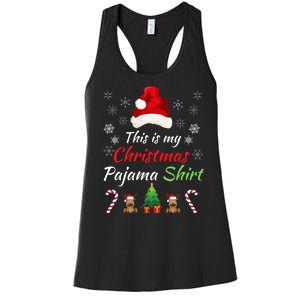 Funny Christmas This Is My Christmas Pajama Christmas Sweater Funny Xmas Gift Women's Racerback Tank