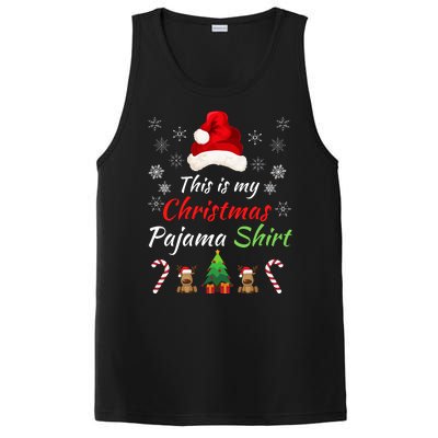 Funny Christmas This Is My Christmas Pajama Christmas Sweater Funny Xmas Gift PosiCharge Competitor Tank