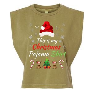 Funny Christmas This Is My Christmas Pajama Christmas Sweater Funny Xmas Gift Garment-Dyed Women's Muscle Tee