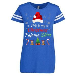 Funny Christmas This Is My Christmas Pajama Christmas Sweater Funny Xmas Gift Enza Ladies Jersey Football T-Shirt