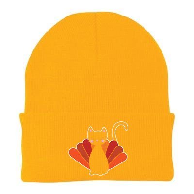 Funny Cute Thanksgiving Cat Turkey Knit Cap Winter Beanie