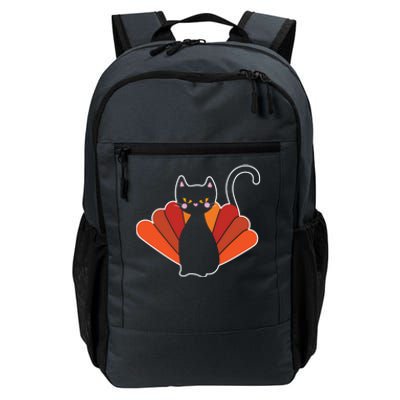 Funny Cute Thanksgiving Cat Turkey Daily Commute Backpack