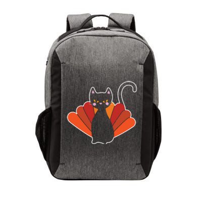 Funny Cute Thanksgiving Cat Turkey Vector Backpack