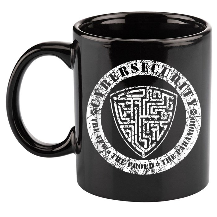 Funny Cybersecurity The Few The Proud The Paranoid Gift 11oz C Handle Ceramic Mug