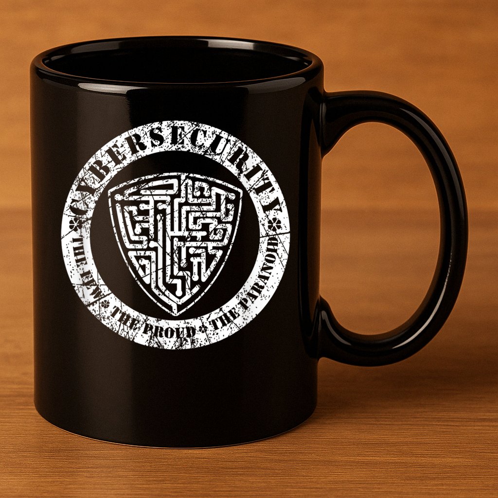 Funny Cybersecurity The Few The Proud The Paranoid Gift 11oz C Handle Ceramic Mug