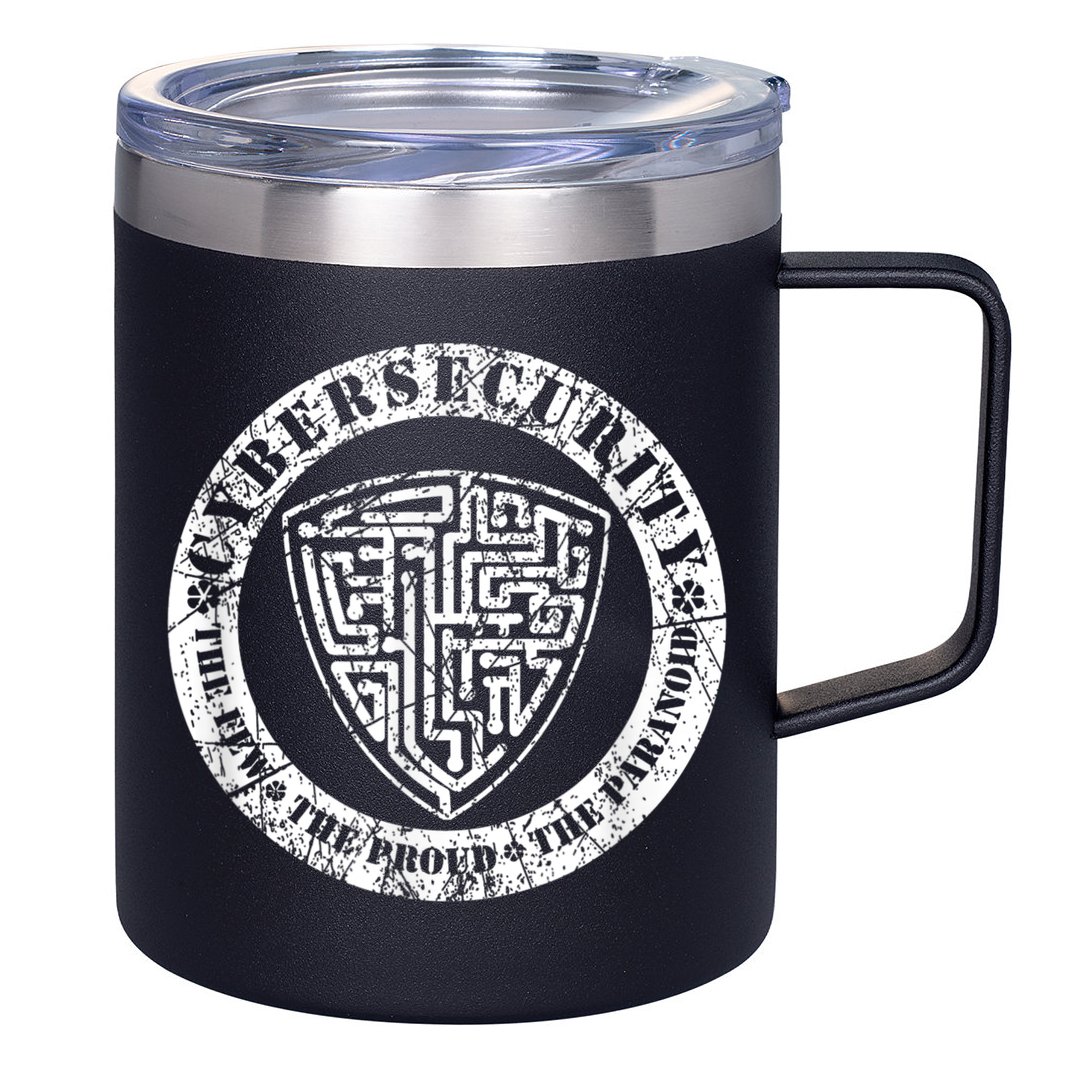 Funny Cybersecurity The Few The Proud The Paranoid Gift 12oz Stainless Steel Coffee Mug
