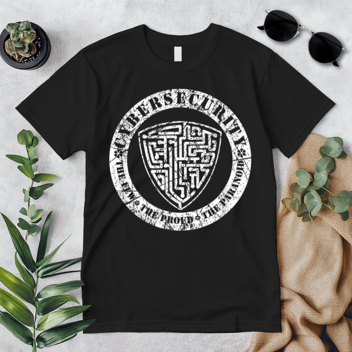 Funny Cybersecurity The Few The Proud The Paranoid Gift Premium T-Shirt