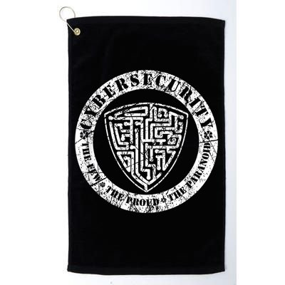 Funny Cybersecurity The Few The Proud The Paranoid Gift Golf Towel