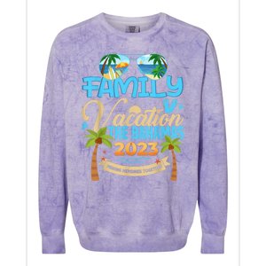 Family Cruise The Bahamas Happy Summer Matching Vacation Happy Colorblast Crewneck Sweatshirt