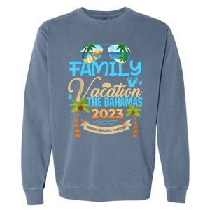 Family Cruise The Bahamas Happy Summer Matching Vacation Happy Garment-Dyed Sweatshirt