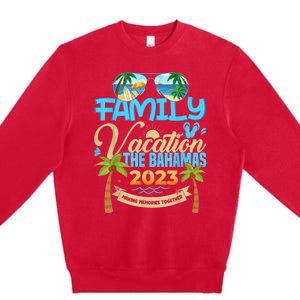 Family Cruise The Bahamas Happy Summer Matching Vacation Happy Premium Crewneck Sweatshirt