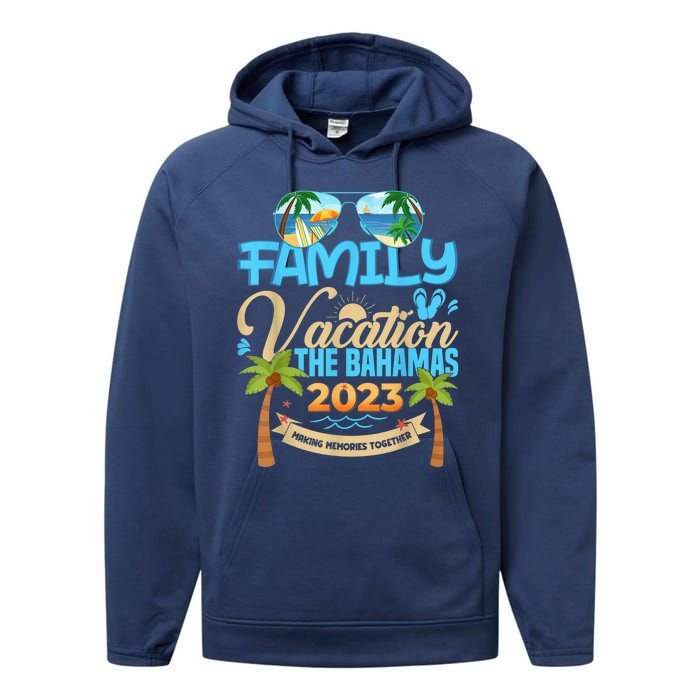 Family Cruise The Bahamas Happy Summer Matching Vacation Happy Performance Fleece Hoodie