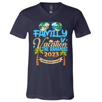 Family Cruise The Bahamas Happy Summer Matching Vacation Happy V-Neck T-Shirt