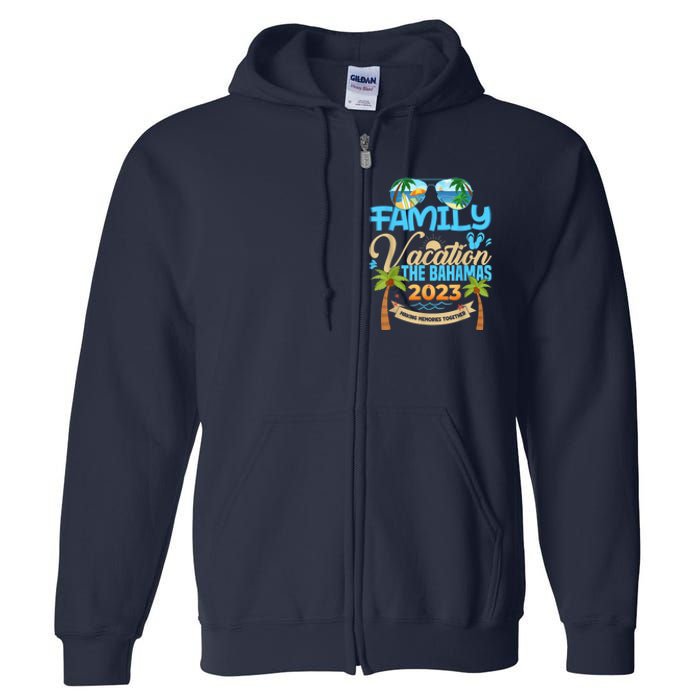 Family Cruise The Bahamas Happy Summer Matching Vacation Happy Full Zip Hoodie