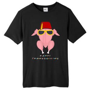 Funny Cute Thanksgiving For Friends Turkey Head Tall Fusion ChromaSoft Performance T-Shirt