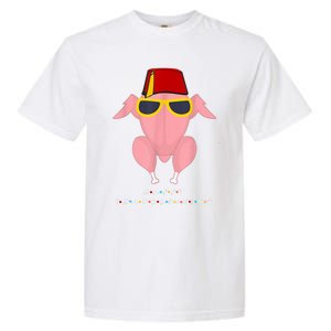 Funny Cute Thanksgiving For Friends Turkey Head Garment-Dyed Heavyweight T-Shirt