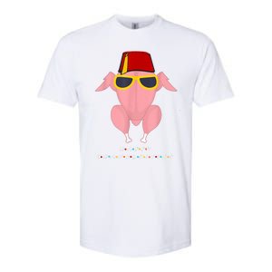 Funny Cute Thanksgiving For Friends Turkey Head Softstyle CVC T-Shirt