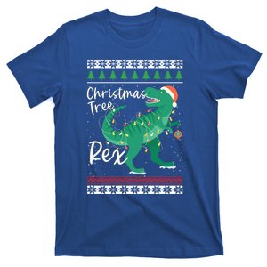 Funny Christmas Tree Rex Tgiftrex Santa Hat Dinosaur Ugly Xmas Cute Gift T-Shirt